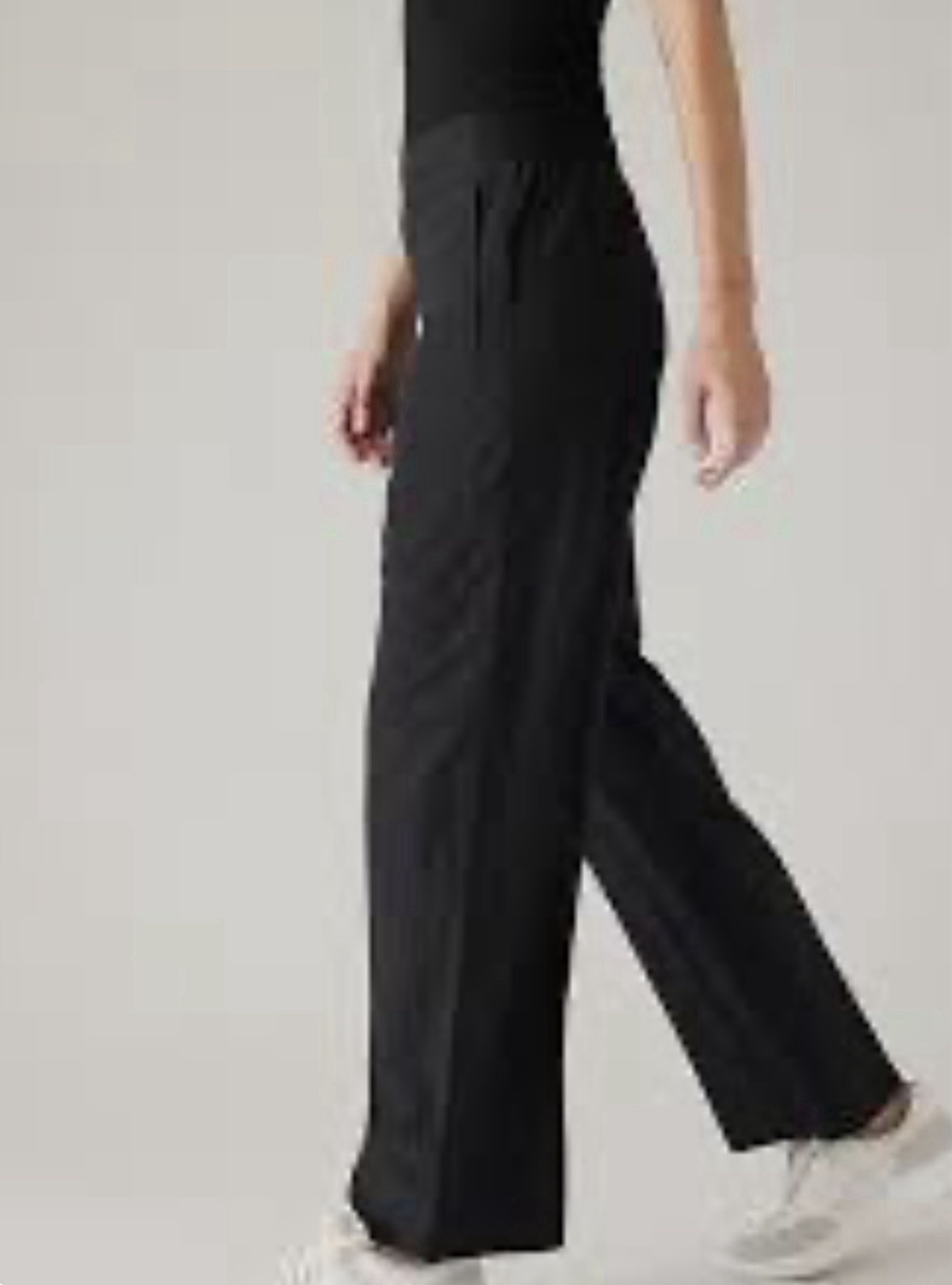 Athleta Brooklyn Heights High Rise Trouser Sz 10 Black Travel Relaxed 30x31 Athleta Brooklyn Heights High Rise Trouser Sz 10 Black Travel Relaxed 30x31
