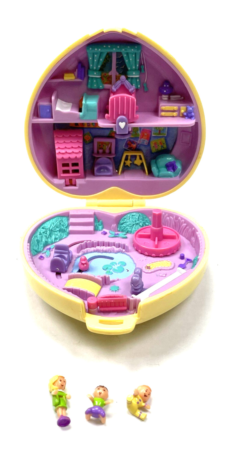 Polly Pocket Strollin’ Baby Babysitting Collection 1992 Bluebird Complete Polly Pocket Strollin’ Baby Babysitting Collection 1992 Bluebird Complete