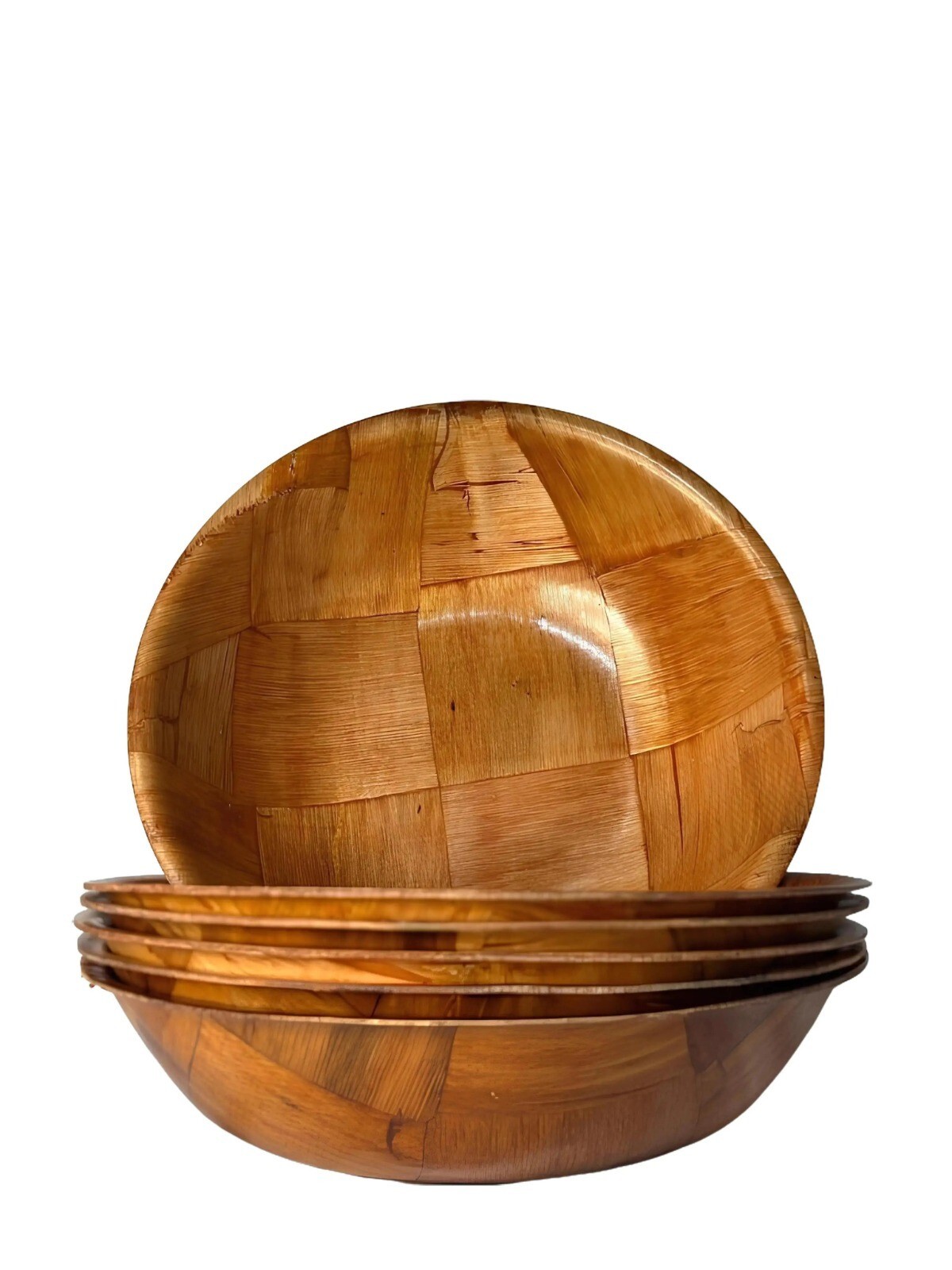 Wooden Woven Salad Bowl Woven Wood Snack Bowls 8 Wooden Woven Salad Bowl Woven Wood Snack Bowls 8
