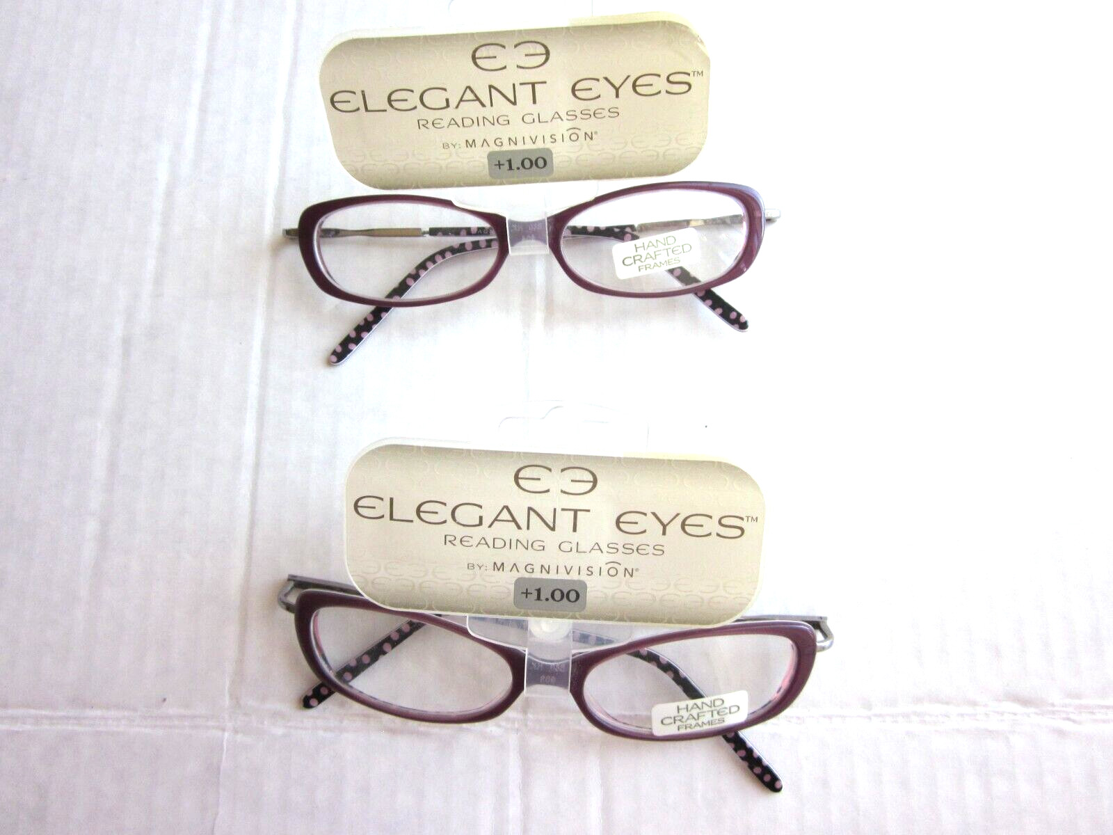 CLOSEOUT Magnivision Elegant Eyes Reading Glasses \'HR10A\' - +1.00 - 2 Pairs CLOSEOUT Magnivision Elegant Eyes Reading Glasses \'HR10A\' - +1.00 - 2 Pairs