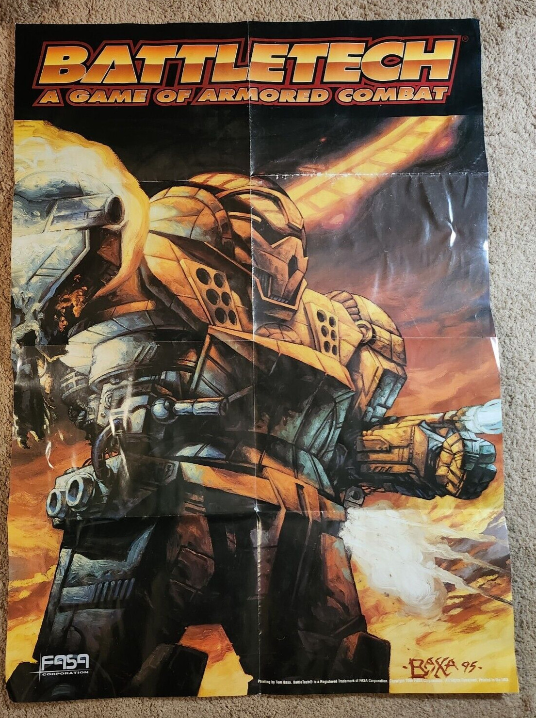Battletech Promo Poster 1996 - Battletech vintage FASA Battletech Promo Poster 1996 - Battletech vintage FASA