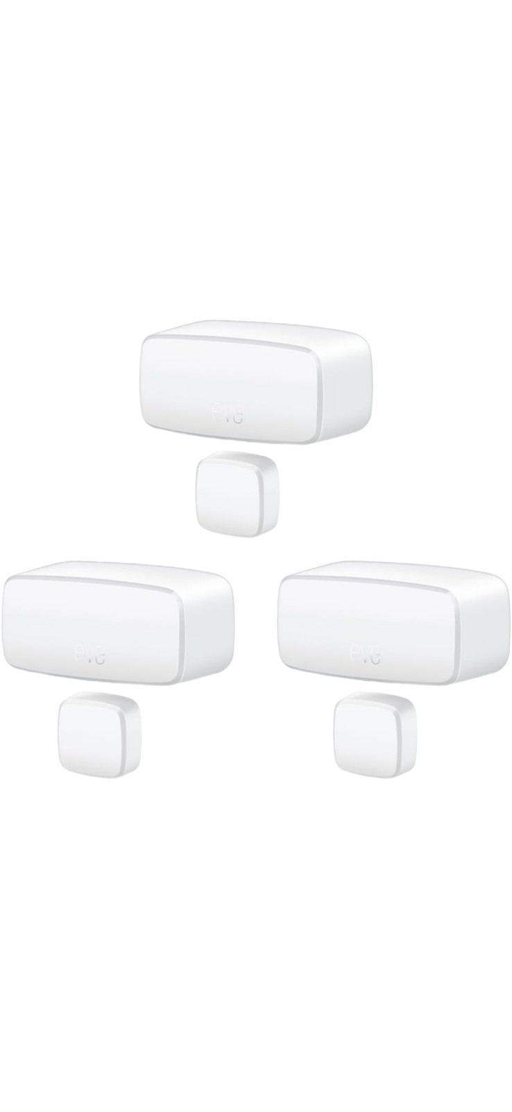 Brand New Eve Door & Window Wireless Contact Sensor - 3 Pack White - NIB Brand New Eve Door & Window Wireless Contact Sensor - 3 Pack White - NIB
