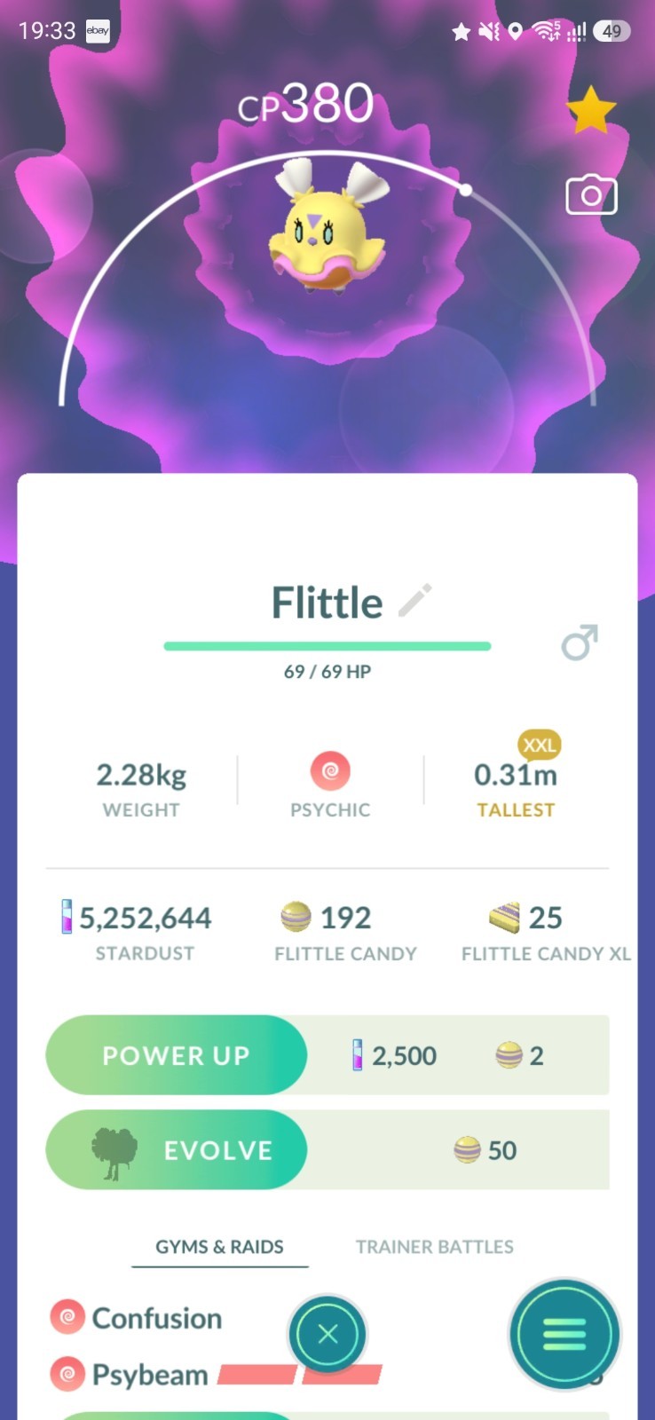 Flittle ( XXL ) #955 Pokémon Trade✨️ GO Fast Same Day - See Description 