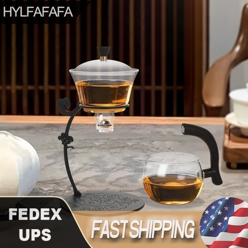 Modern Glass Tea Set Semi-Automatic Drip Pot for Tea Coffee – Lazy Kungfu