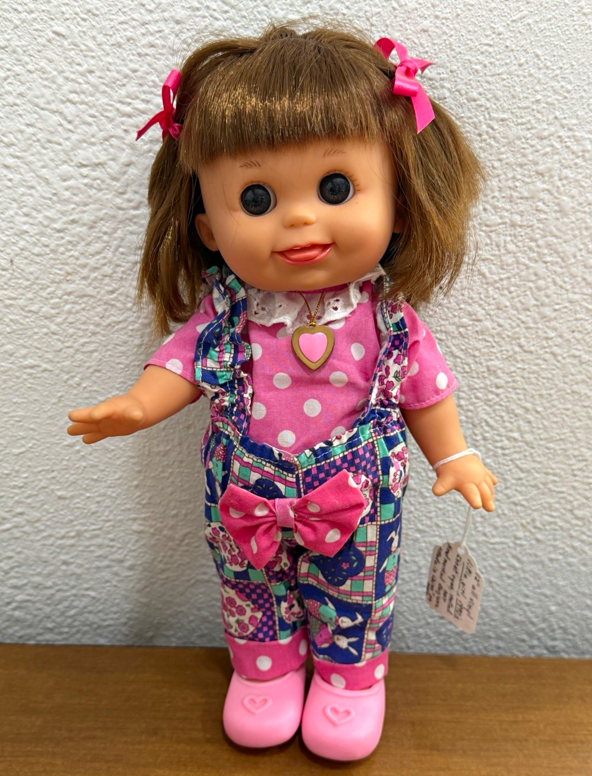 Vintage 1990’s Berjusa Angel Face 13” doll .. similar  to Galoob baby face dolls