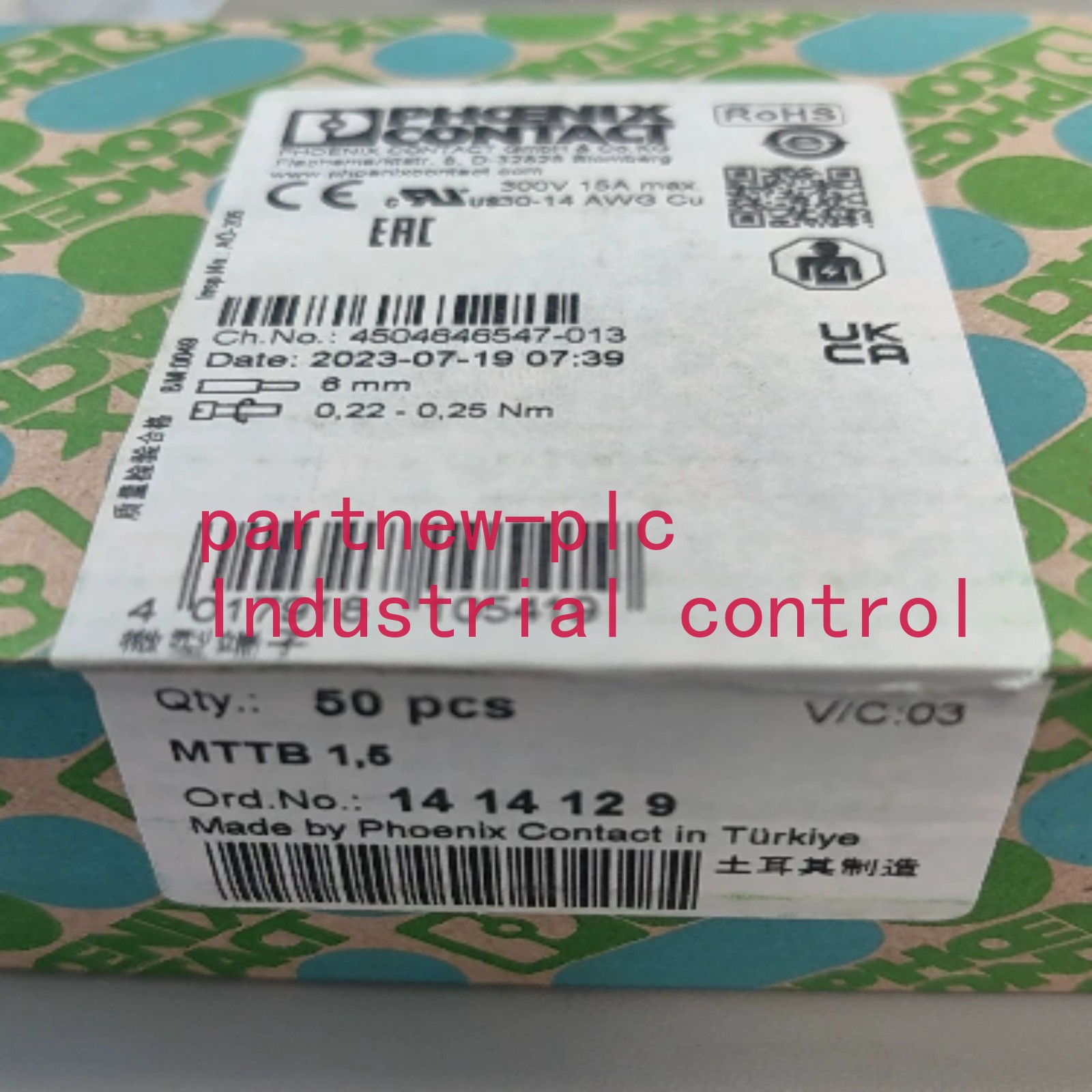 50PCS/box NEW Phoenix Contact 1414129 Miniature Terminal MTTB 1,5 freight free 50PCS/box NEW Phoenix Contact 1414129 Miniature Terminal MTTB 1,5 freight free
