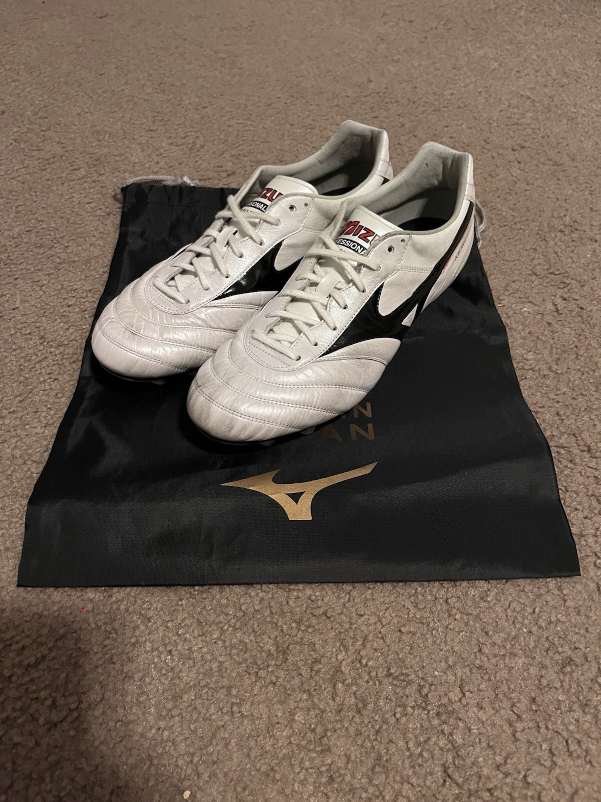 Mizuno Morelia II Japan FG AG Soccer Cleats Made in Japan White P1GA250109 Mizuno Morelia II Japan FG AG Soccer Cleats Made in Japan White P1GA250109