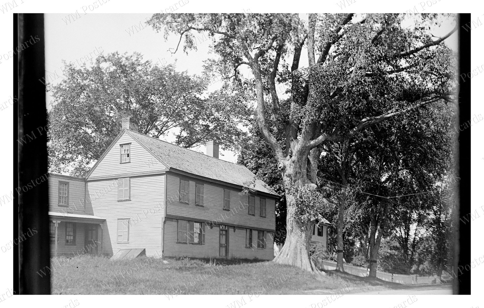 Hingham Massachusetts circa 1900s Wood House Streetcar Line Standard Postcard Hingham Massachusetts circa 1900s Wood House Streetcar Line Standard Postcard