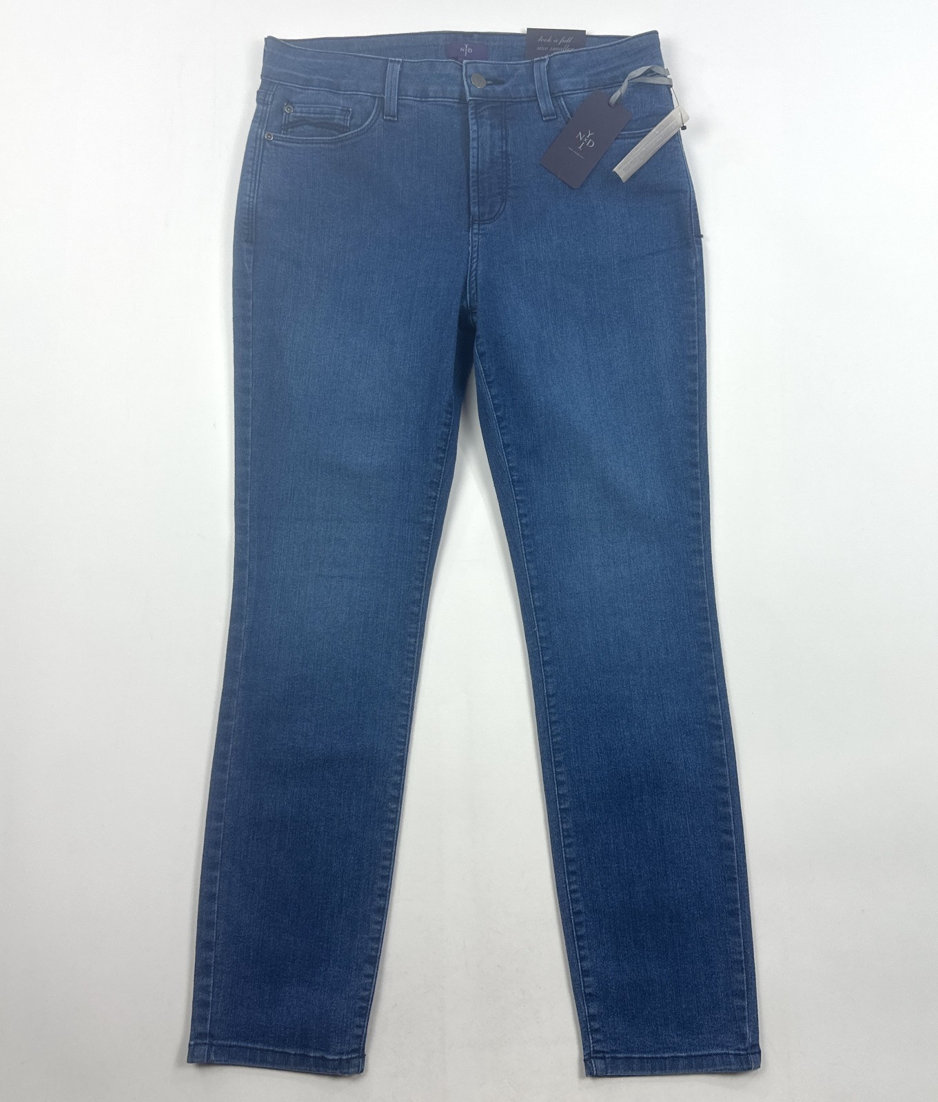 NYDJ Not Your Daughters Jeans Womens 10 31x29 Slim Fit Blue Ankle Jeans M10Z1085