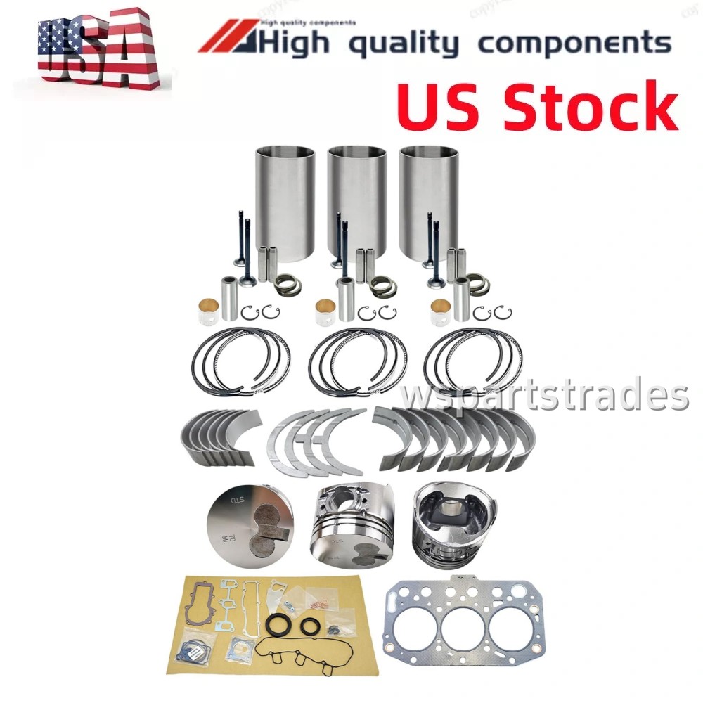 3TNV70 Overhaul Rebuild Kit for Yanmar 3TNV70-DPE 3TNV70-DTS 3TNV70-DWL Engine