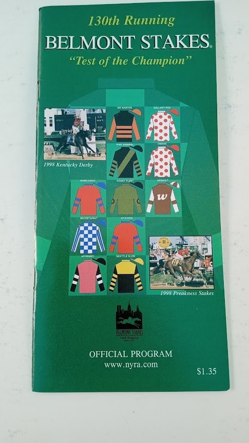1998 BELMONT STAKES PROGRAM WON BY VICTORY GALLOP - MIINT 1998 BELMONT STAKES PROGRAM WON BY VICTORY GALLOP - MIINT