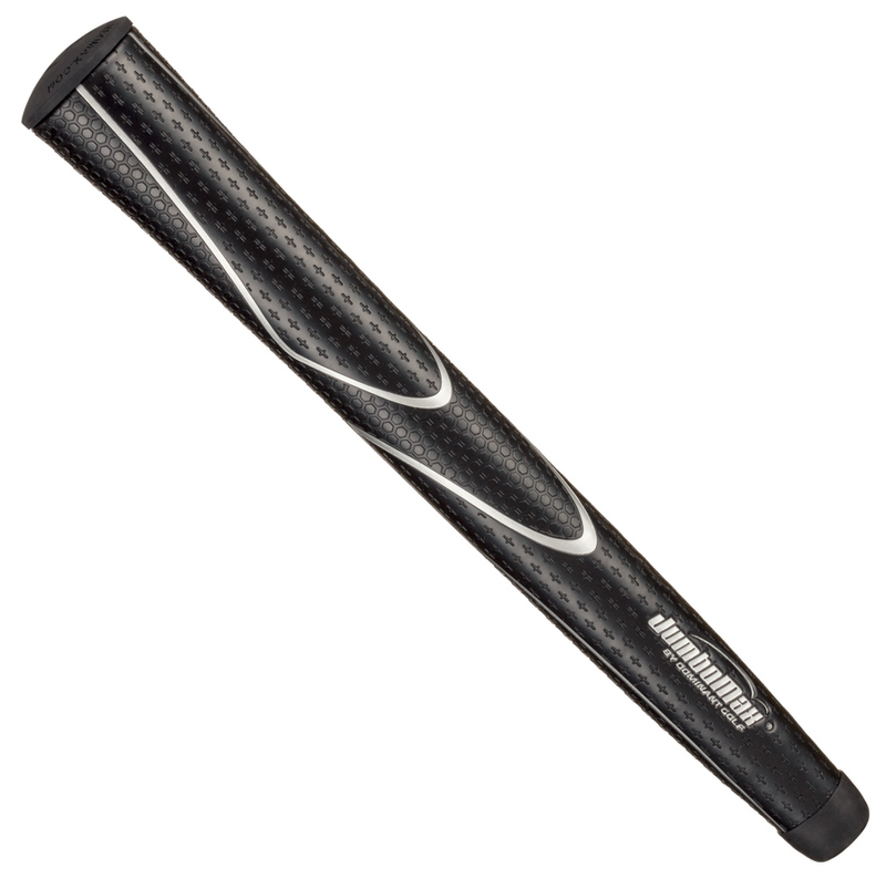 JumboMax Tour Series Golf Grips Black & Silver - XL Extra Large Size (+3/8
