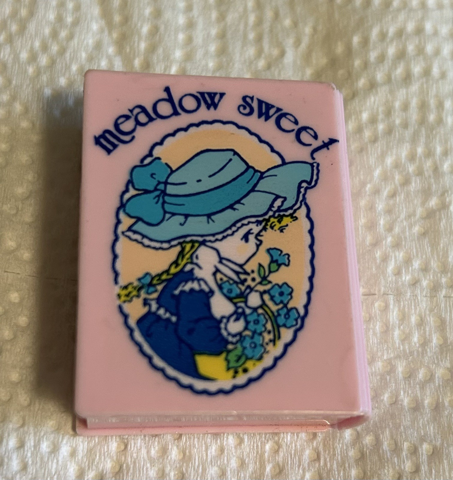 Rare 1976 Vintage Japan Sanrio Meadow Sweet Eraser with Case, New Rare 1976 Vintage Japan Sanrio Meadow Sweet Eraser with Case, New