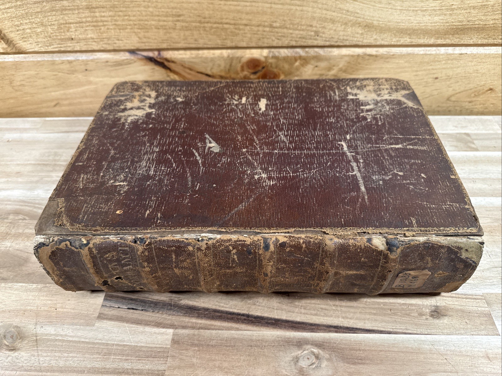 1643 SAMUEL NEWMAN'S COMPLETE CONCORDANCE folio PURITAN rare ANTIQUE leather OLD
