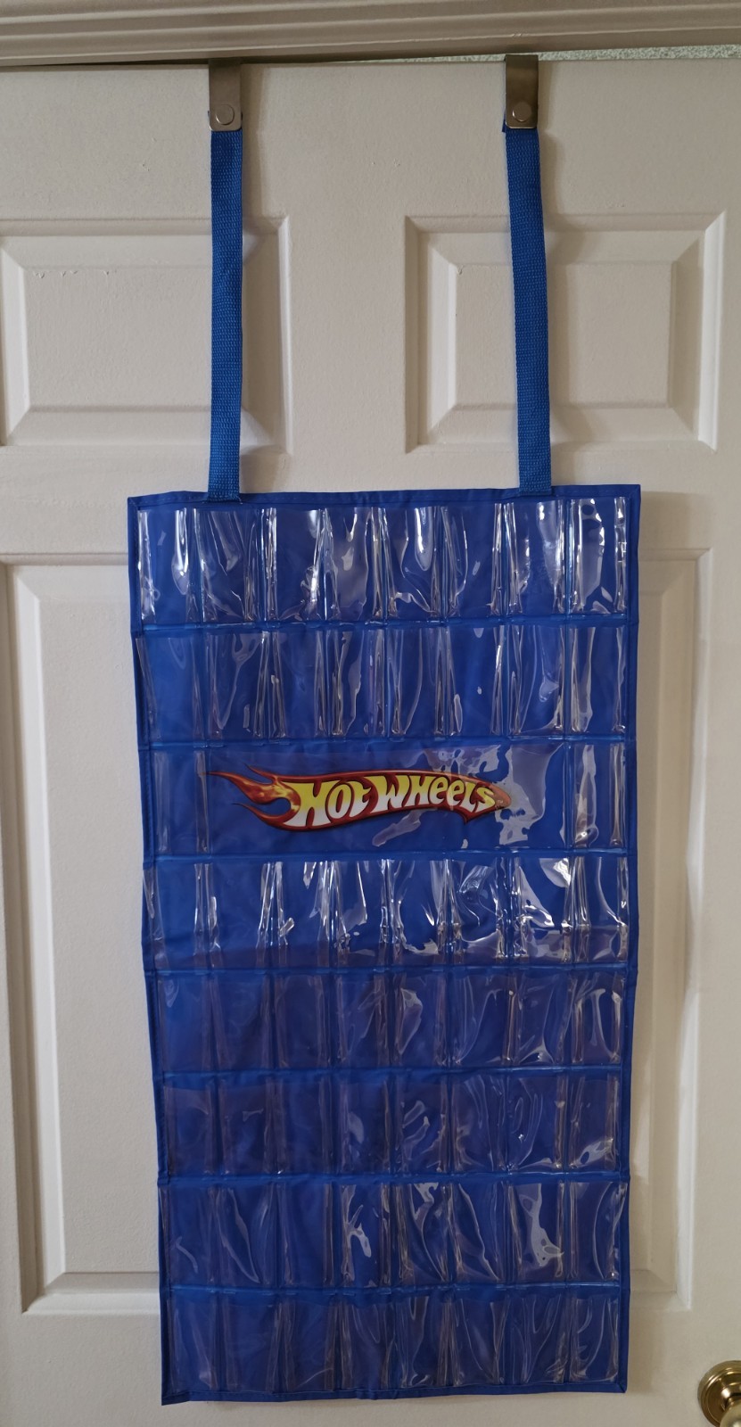 Vintage Tara Mattel Door Hanging Hot Wheels 58 Car Holder w/ Straps
