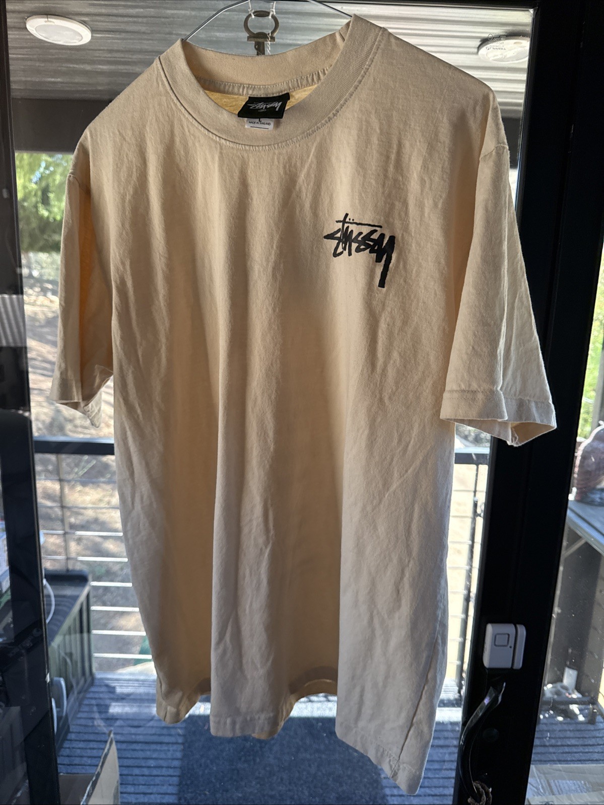 Stüssy Los Angeles Logo Graphic Print Y2K Crew Neck Short Sleeve T Shirt  Large