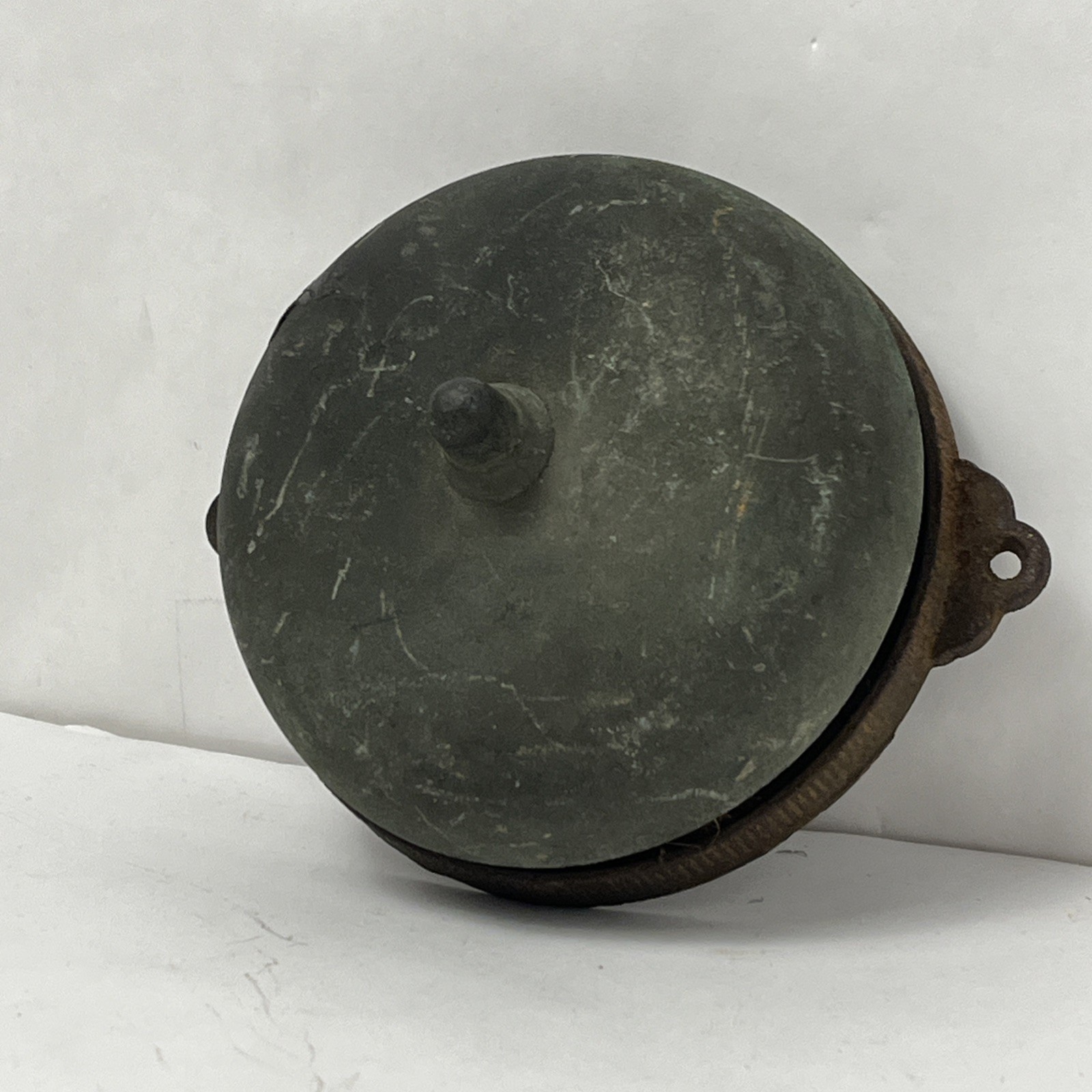 Vintage/ Antique Dated July 1872 Brass & Cast Iron Door Bell Ringer Victorian