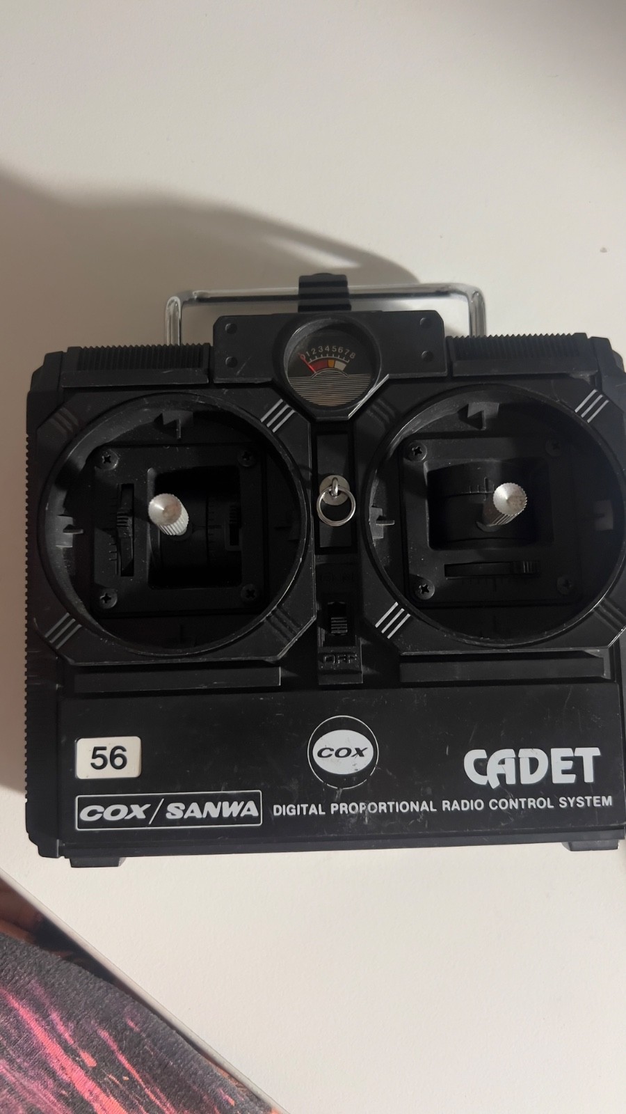 Vintage Cox Sanwa Cadet Digital Proportional RC Radio 2 Channel Transmitter
