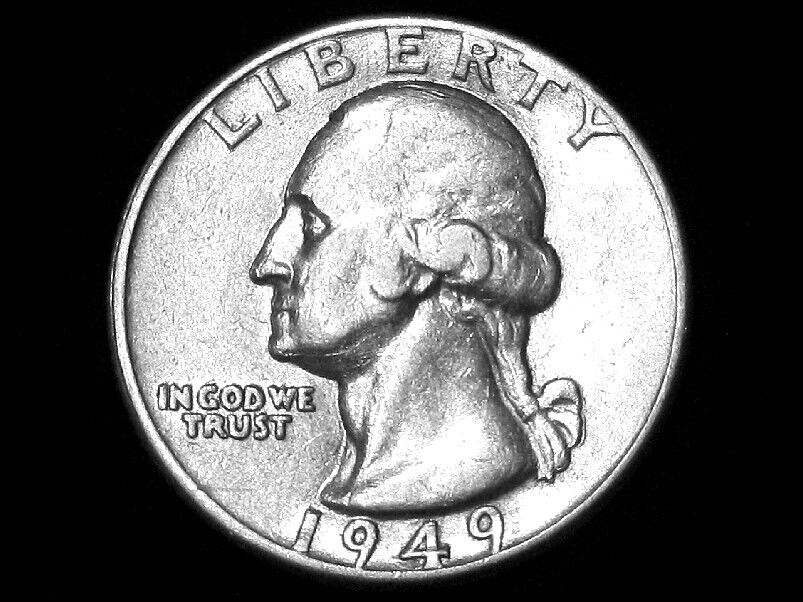 1949-D Washington Quarter --- Almost Uncirculated +++