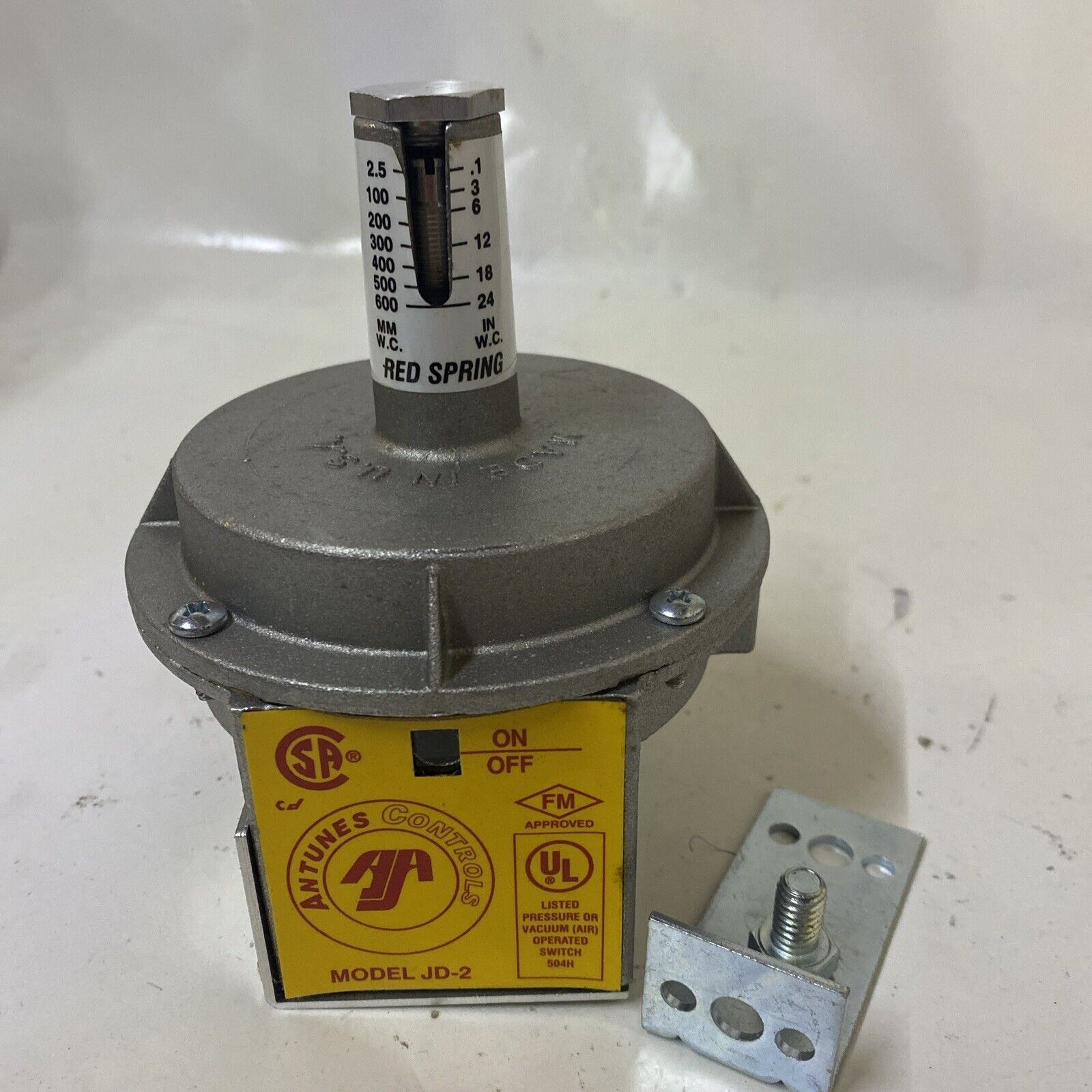 ANTUNES CONTROLS JD-2 Air Flow Pressure Switch