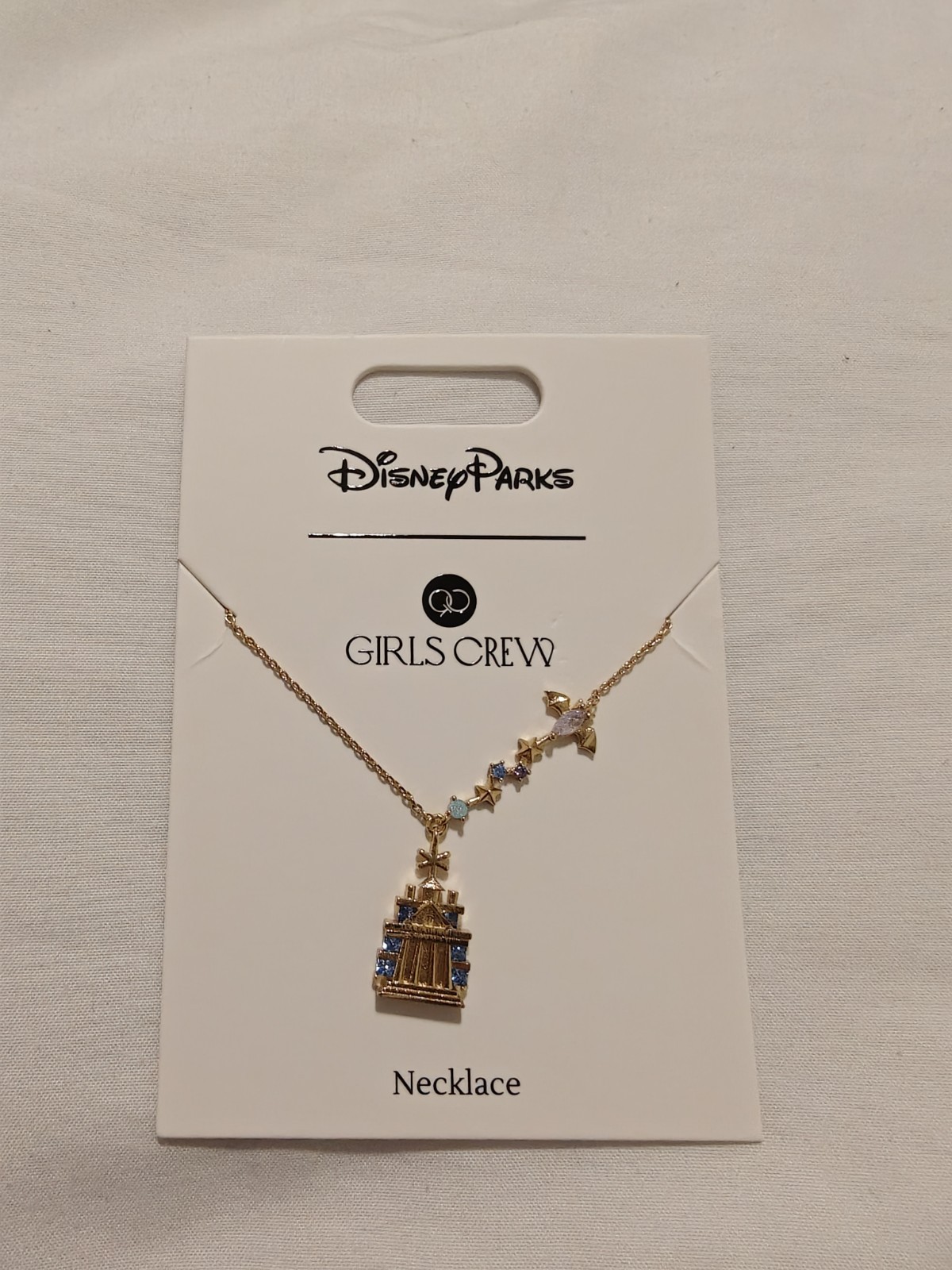 Disney Parks Girls Crew Disneyland Haunted Mansion Bat Necklace Gold NEW Disney Parks Girls Crew Disneyland Haunted Mansion Bat Necklace Gold NEW
