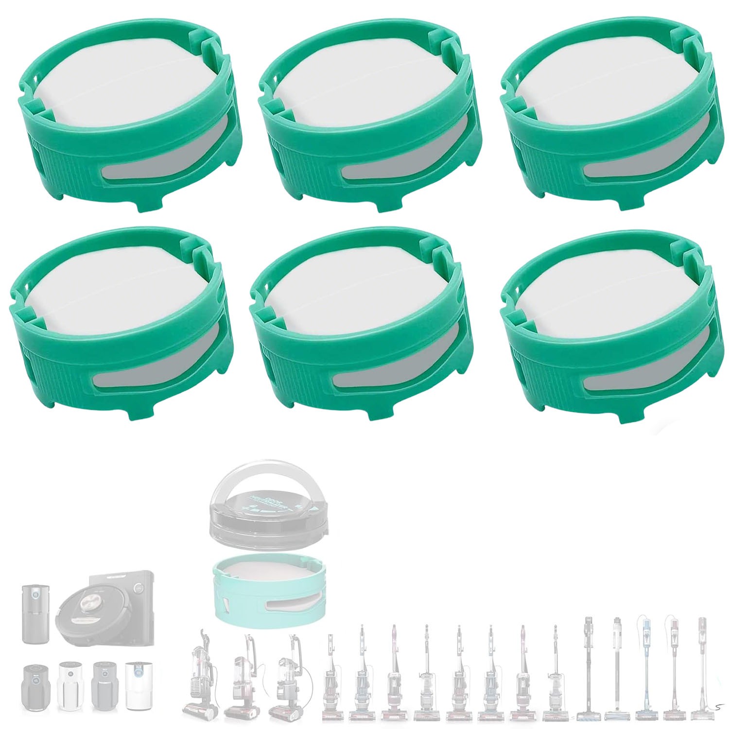 6x Replacement Odor Neutralizer Cartridges for Shark