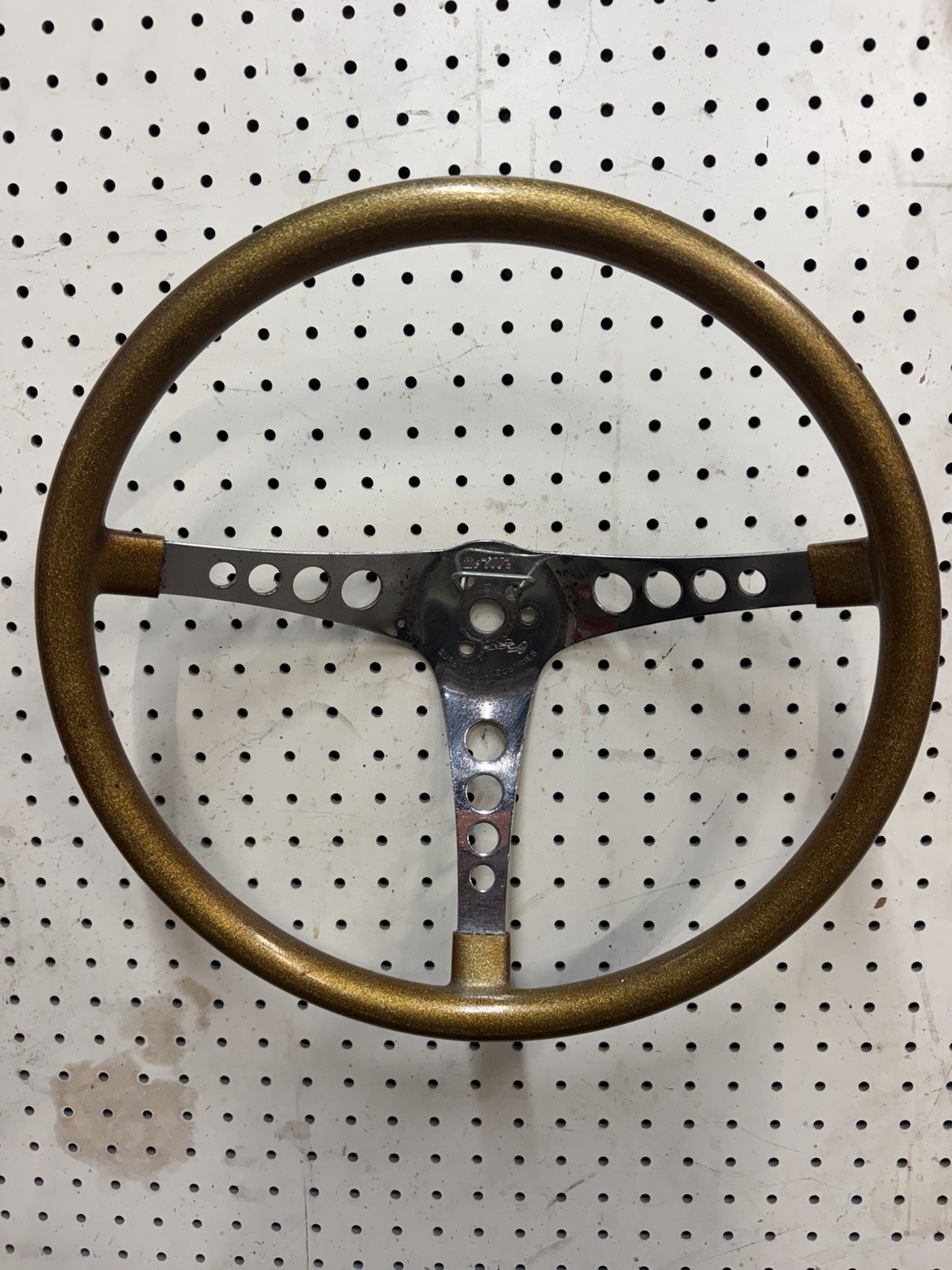 VINTAGE 1960s 1970S GOLD FLAKE Hot rod RAT ROD FREAK steering wheel THE 500