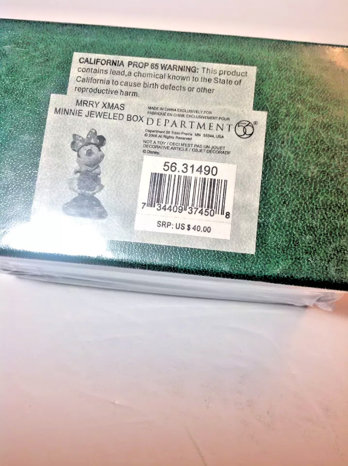 DEPARTMENT 56 MERRY CHRISTMAS MINNIE BEJEWELED COLLECTION NEWI SEALED BOX DV57 DEPARTMENT 56 MERRY CHRISTMAS MINNIE BEJEWELED COLLECTION NEWI SEALED BOX DV57