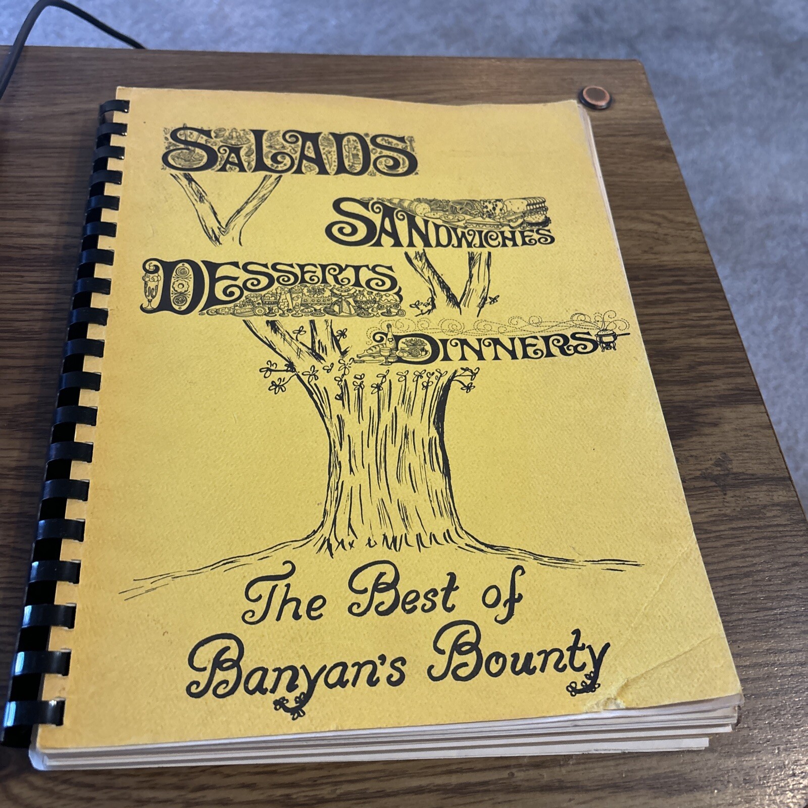 Salads Sandwiches Desserts Dinners- Banyan School Cookbook 1973 Comb Binding Salads Sandwiches Desserts Dinners- Banyan School Cookbook 1973 Comb Binding