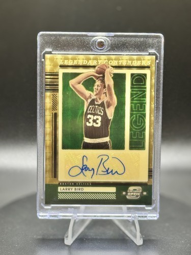 2021-22 Contenters Optic Larry Bird Legendary Auto Gold Vinyl Prizm LCA-LBI 1/1 2021-22 Contenters Optic Larry Bird Legendary Auto Gold Vinyl Prizm LCA-LBI 1/1