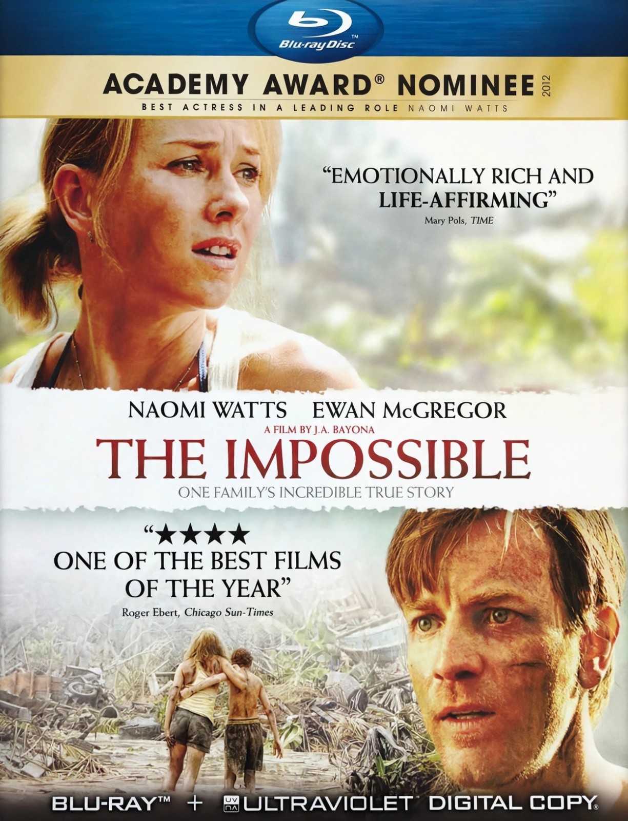 The Impossible (FACTORY SEALED) Blu-ray Naomi Watts Ewan McGregor + Slipcover