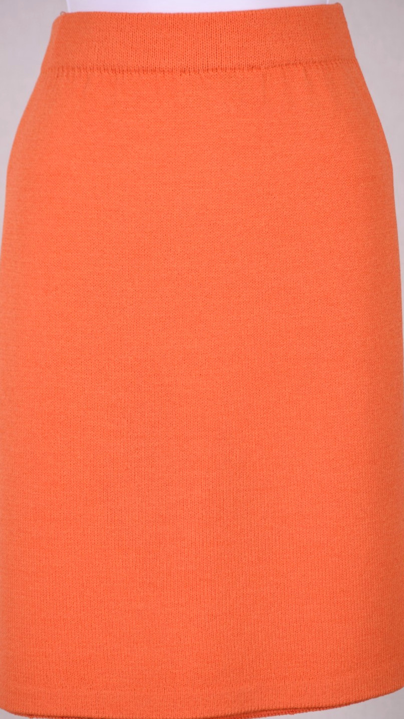 ST.JOHN Women\'s Knit Orange Skirt Sz 12 ST.JOHN Women\'s Knit Orange Skirt Sz 12