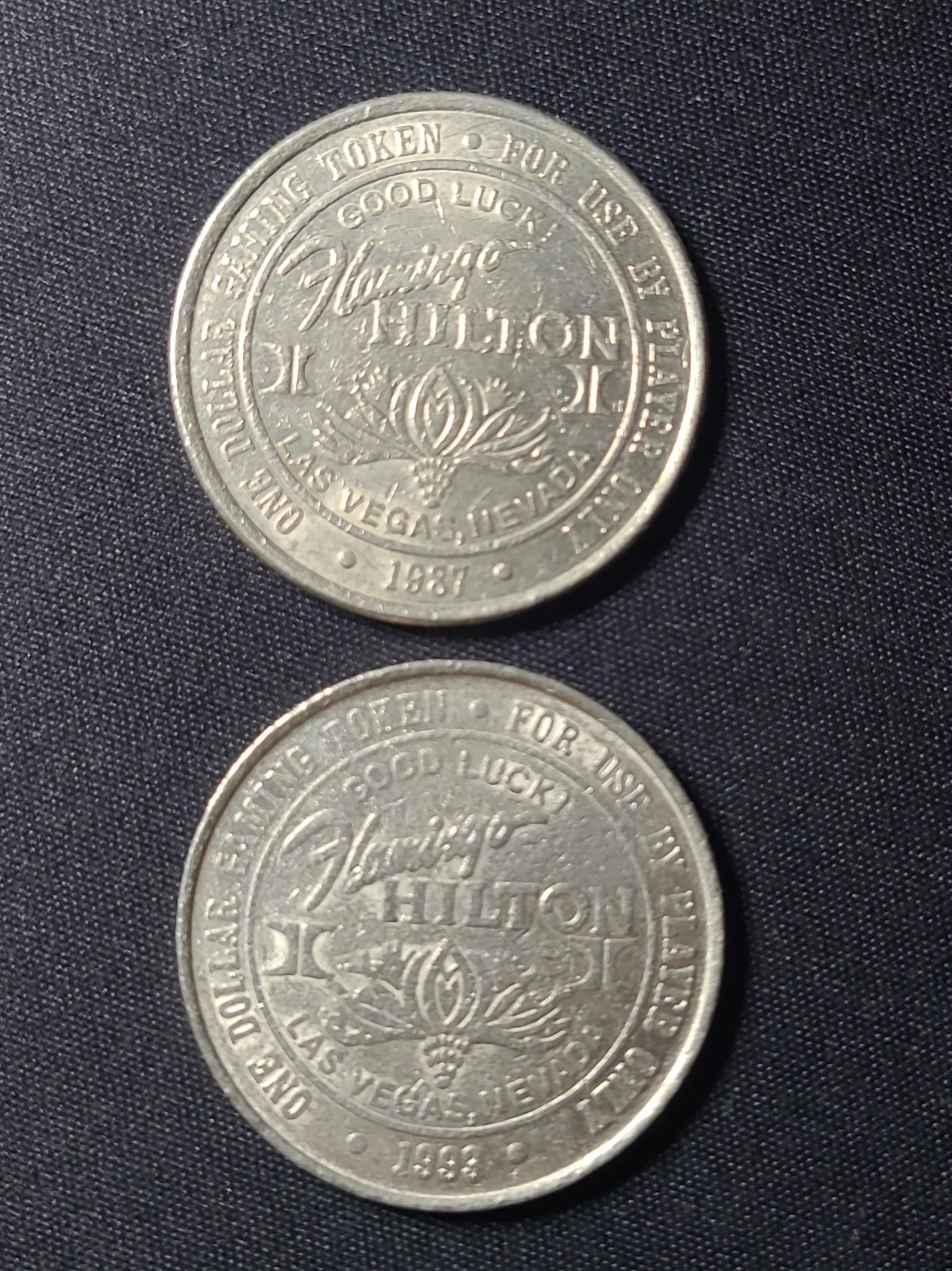 Flamingo Hilton-Lot Of Two- $1 Slot Tokens-Las Vegas, NV. *FREE SHIPPING* 🎰🪙💰 Flamingo Hilton-Lot Of Two- $1 Slot Tokens-Las Vegas, NV. *FREE SHIPPING* 🎰🪙💰