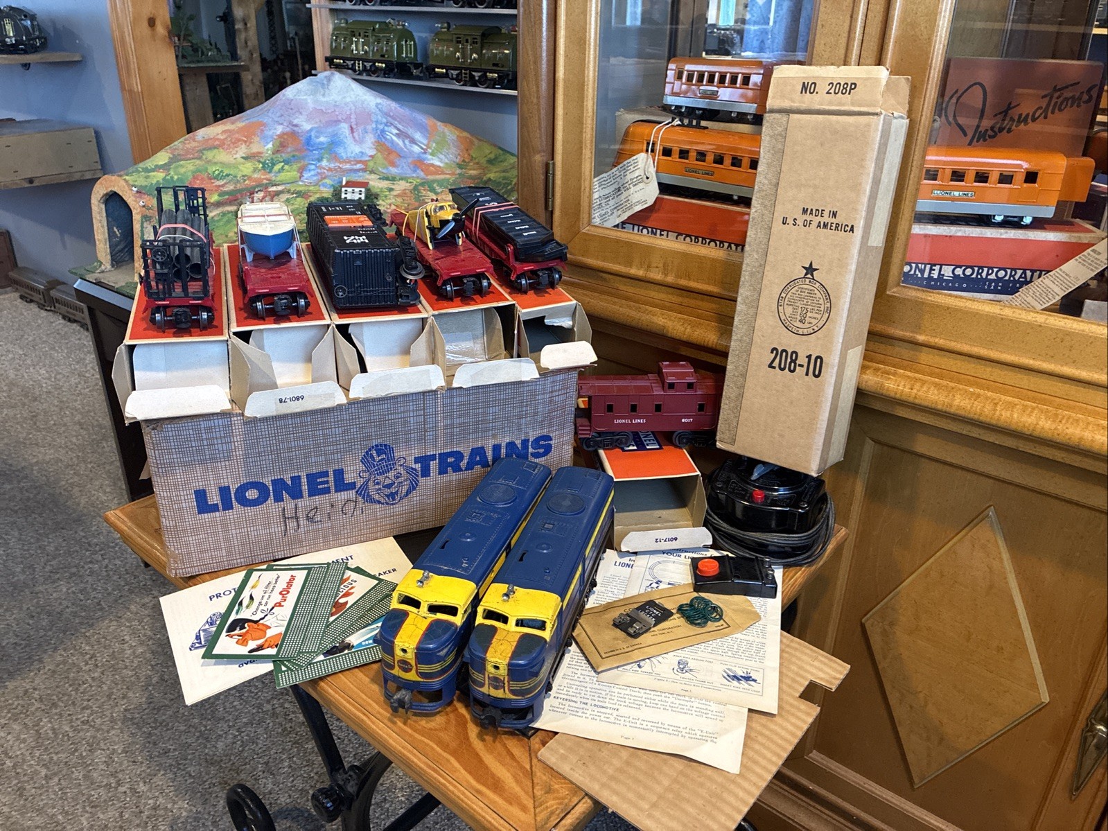 ~1605W ‘1958’~Lionel Postwar Boxed 1605W 208P Santa Fe (Great Play Value)RUNS A+