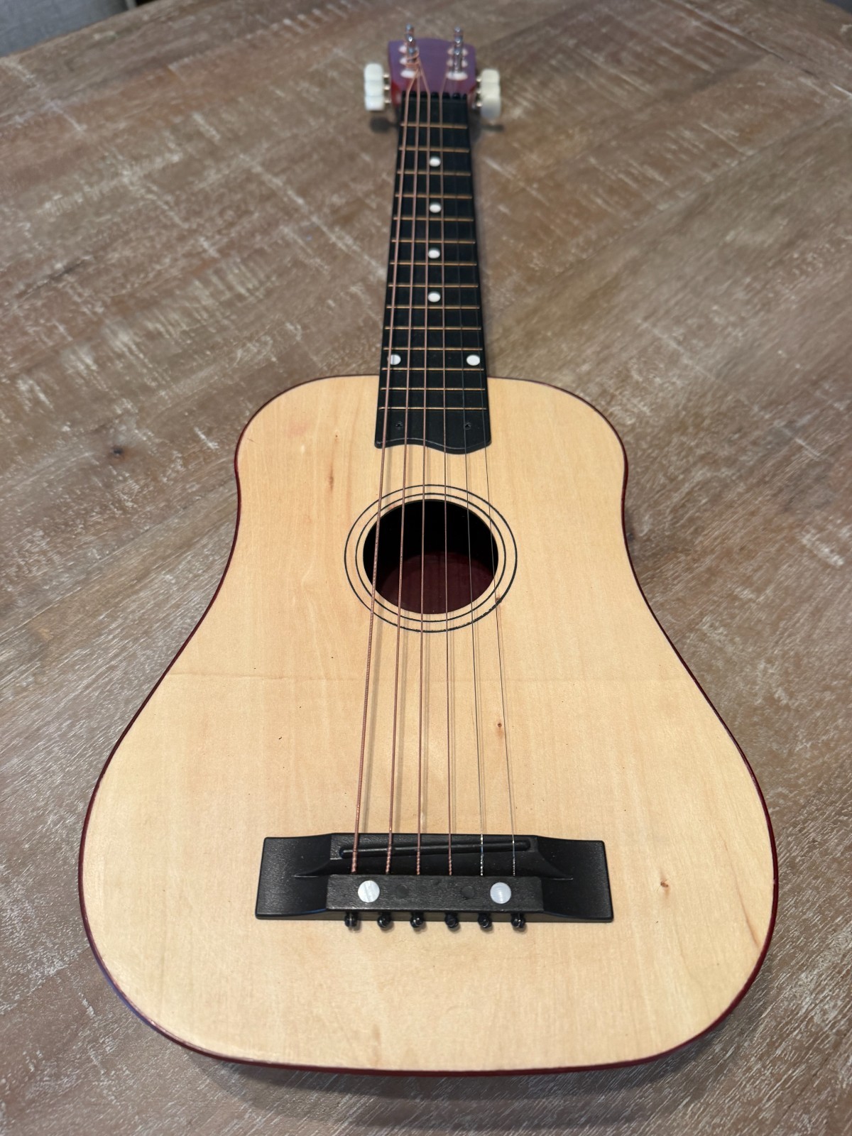 6 string Concert Ukelele - Light Wood w Red Back 6 string Concert Ukelele - Light Wood w Red Back