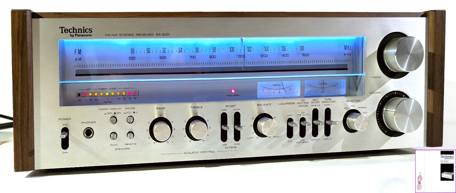 🔥【PRO SERVICED】Technics SA-500 Stereo 110W Receiver~XSTR/LED UPGRADES💥GUARANTY