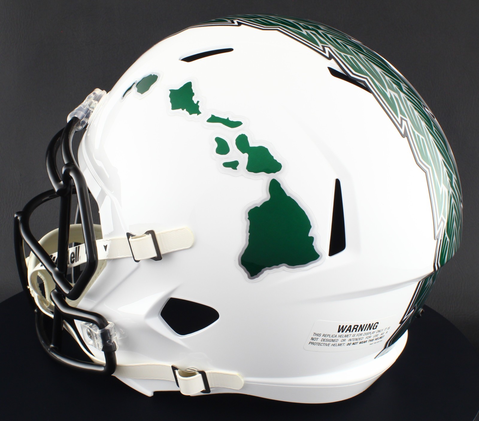 Hawaii Rainbow Warriors Riddell Speed Full Size Replica NCAA Football Helmet Hawaii Rainbow Warriors Riddell Speed Full Size Replica NCAA Football Helmet