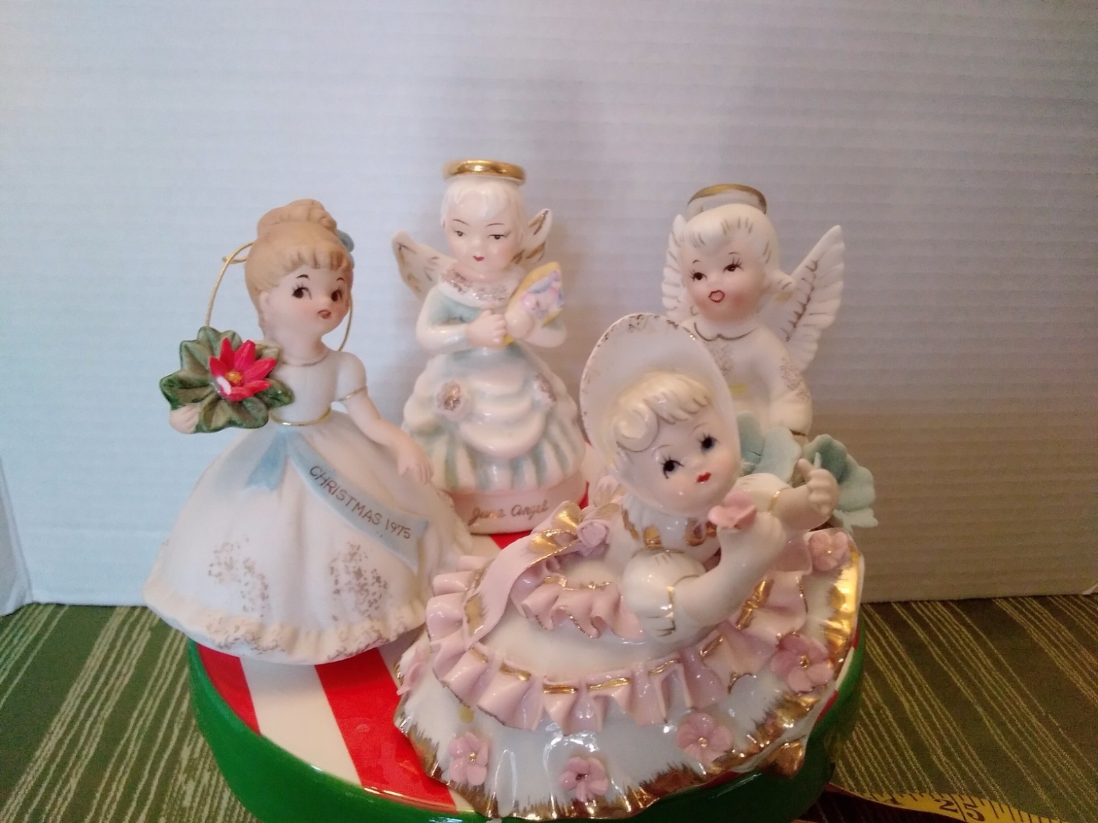 Lot Of 4 Vintage Kitsch Lefton Ladies Girls Figurines