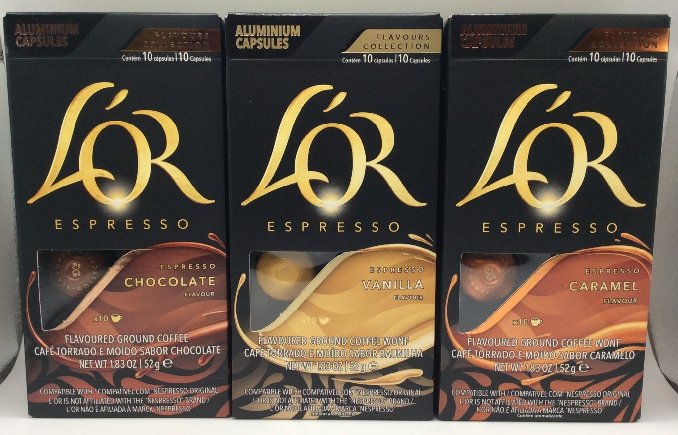 LOR Espresso Coffee Assorted Flavors, L\'OR BARISTA & Nespresso, 30 Pod, NOV/2026