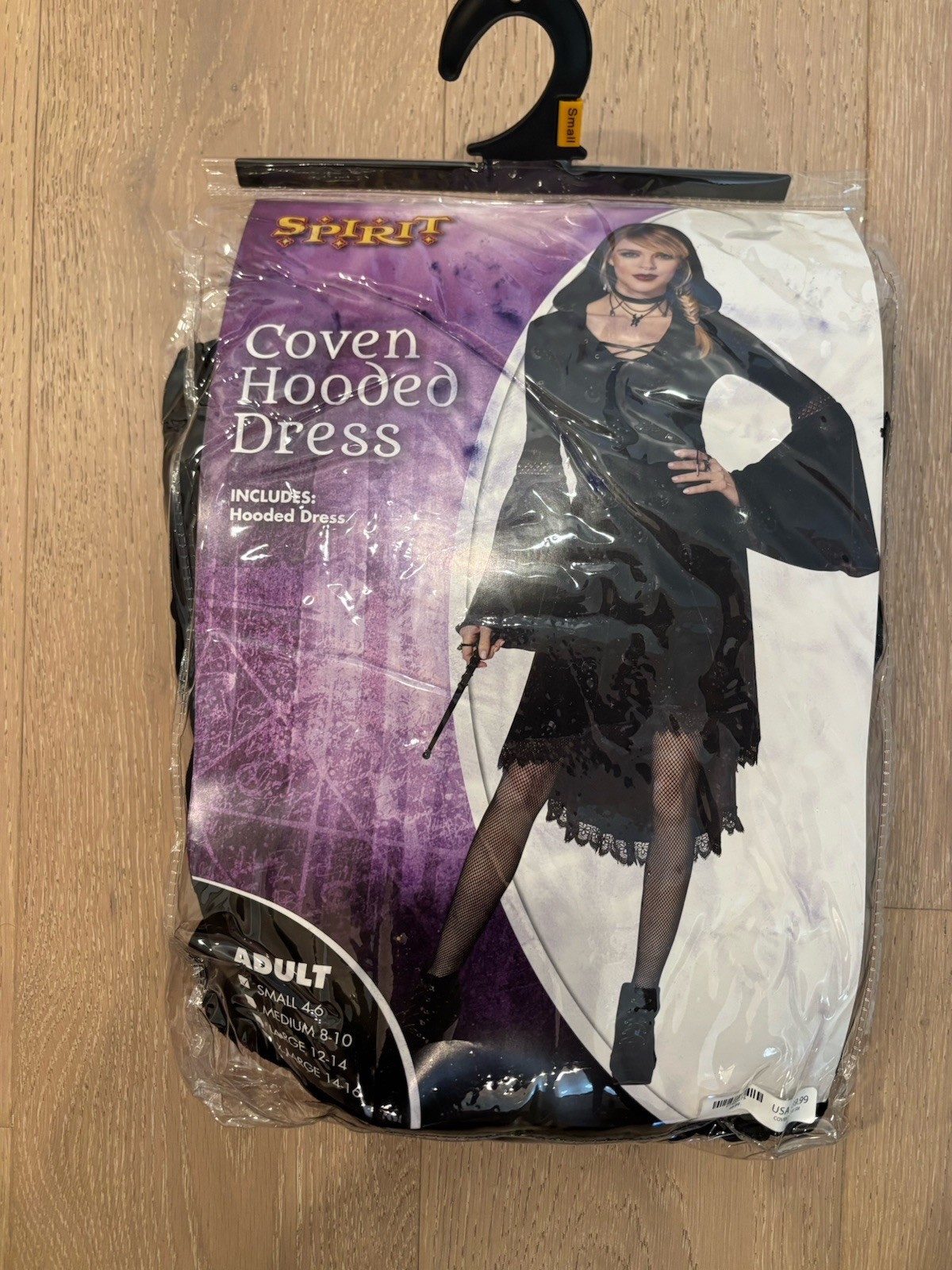Spirit Halloween Velvet Coven Dress Womens Small Stars Moon Goth Witch Vampire