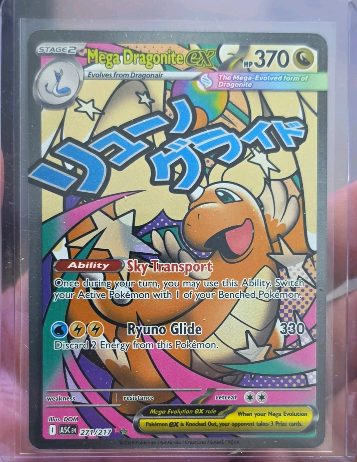 Mega Dragonite EX Evolutions 271/217 Secret Rare Holo Full Art Pokémon TCG Mega Dragonite EX Evolutions 271/217 Secret Rare Holo Full Art Pokémon TCG