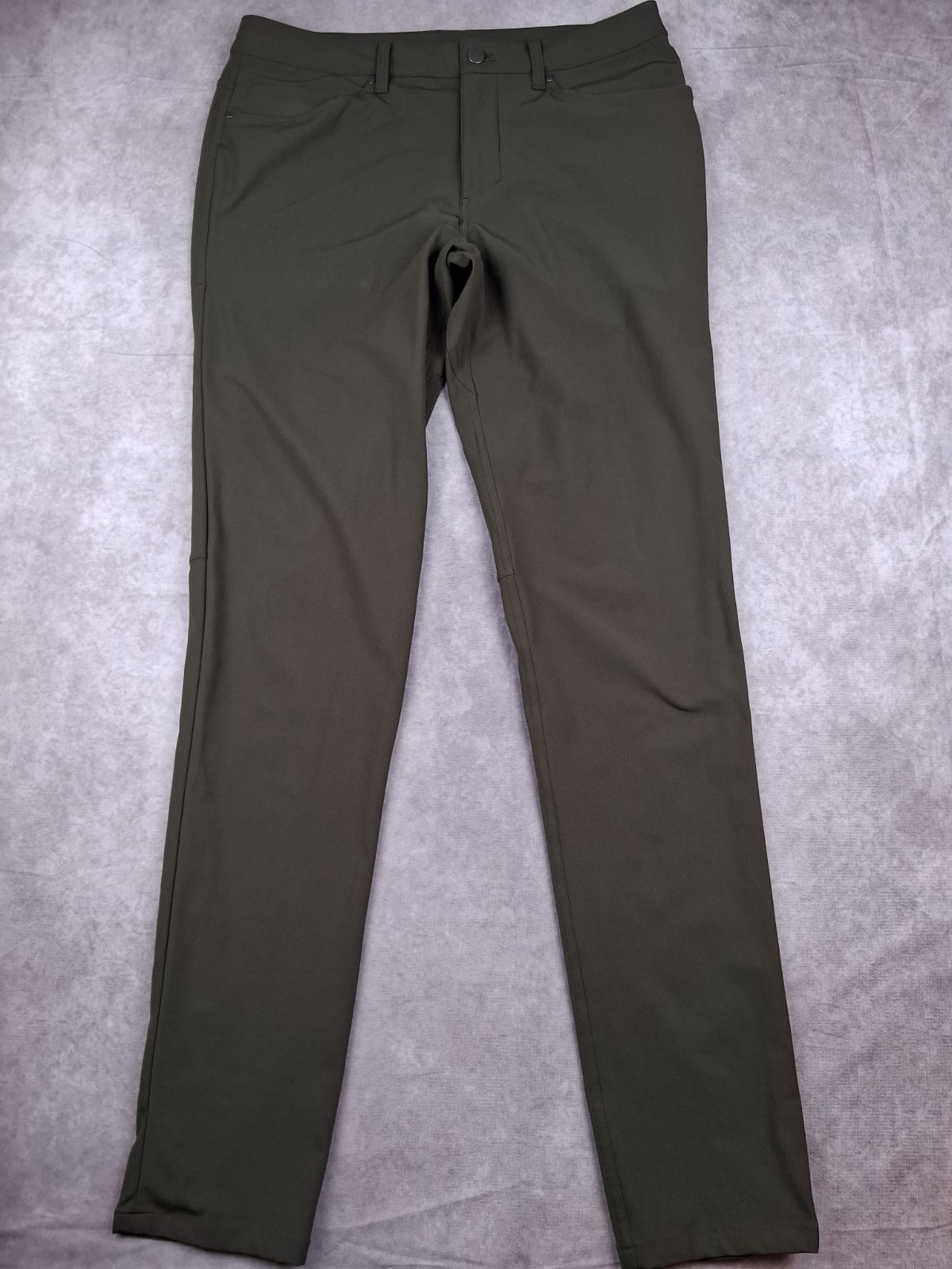 Lululemon ABC Slim Fit Pants Mens 32 Long Green 5-Pocket Chino LM5723T Lululemon ABC Slim Fit Pants Mens 32 Long Green 5-Pocket Chino LM5723T