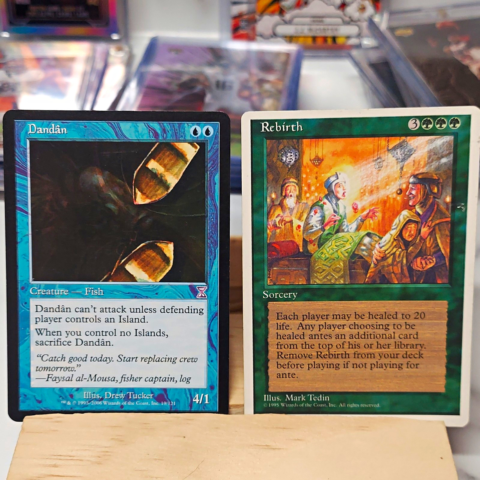 Magic: The Gathering Dandan Timeshifted 19/121 + Rebirth 4th Ed 2-Card Lot Magic: The Gathering Dandan Timeshifted 19/121 + Rebirth 4th Ed 2-Card Lot