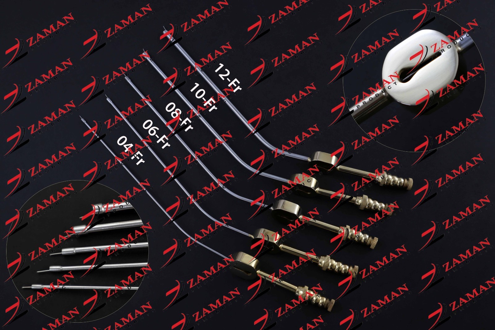 Fukushima Teardrop Suction Ball Tip 6 To 12 Fr 5 PCs Set Surgical Instruments ZP
