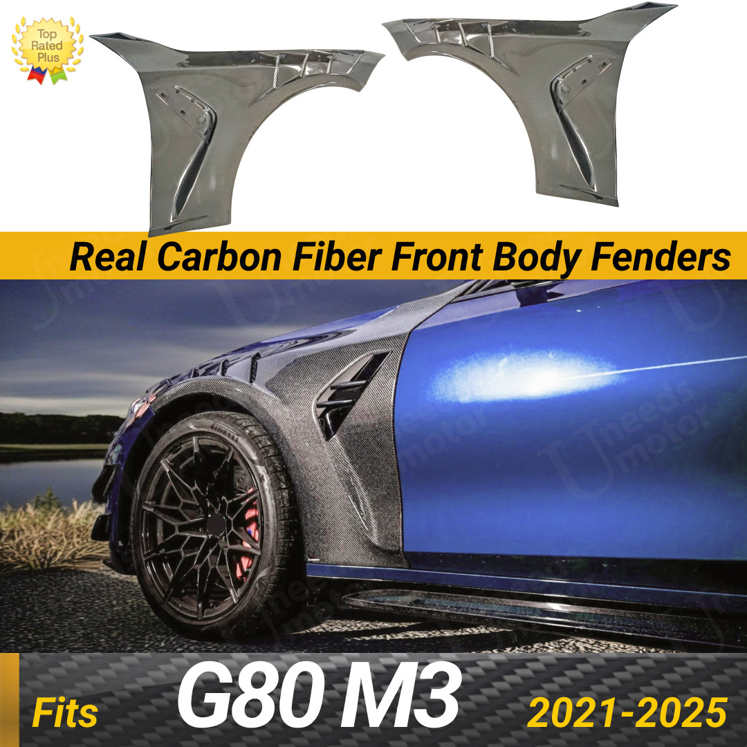 For 2021-25 BMW G80 M3 Real Carbon Fiber Set Wide Body Fender Flares For 2021-25 BMW G80 M3 Real Carbon Fiber Set Wide Body Fender Flares