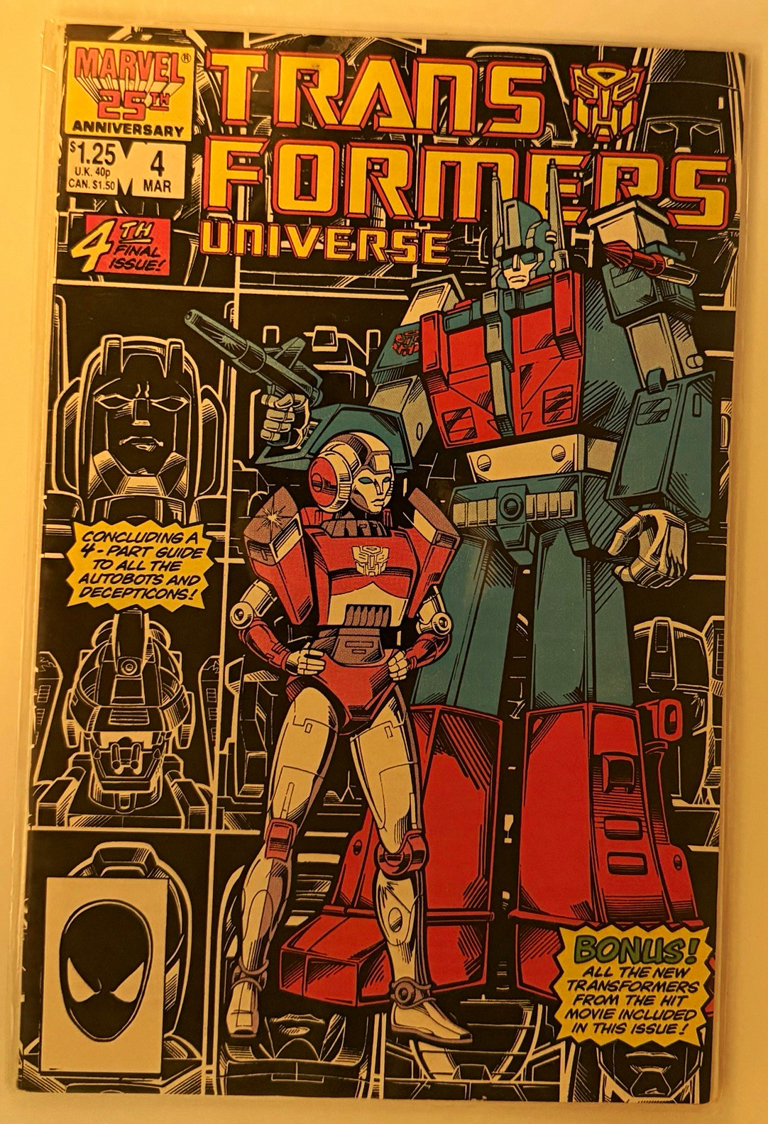 Marvel Transformers Universe #4 Single Issue Copper Age - Optimus Prime Marvel Transformers Universe #4 Single Issue Copper Age - Optimus Prime