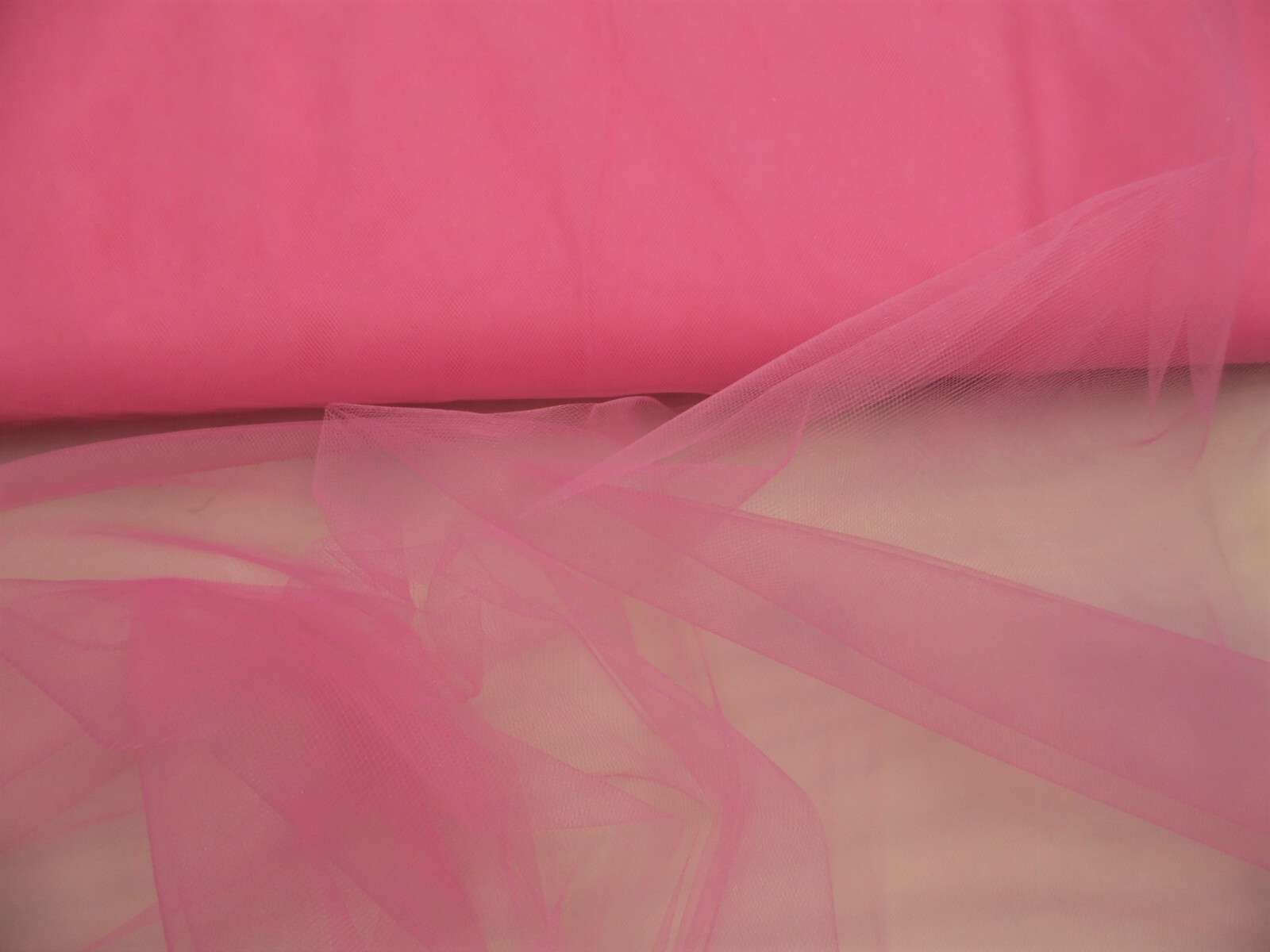 Nylon Tulle Sheer Fabric Pink 54 inch wide DD316 Nylon Tulle Sheer Fabric Pink 54 inch wide DD316