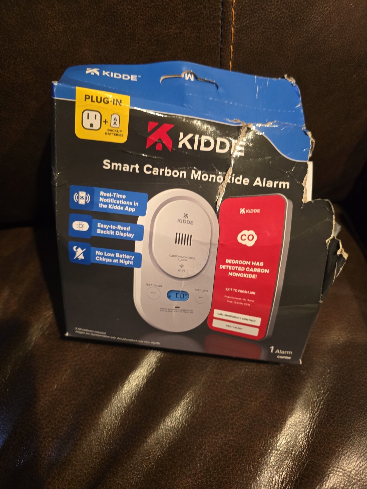 Kidde COPDW Smart Carbon Monoxide Alarm Google Home Plug In & Back Up Battery Kidde COPDW Smart Carbon Monoxide Alarm Google Home Plug In & Back Up Battery