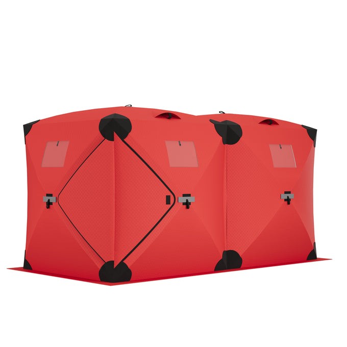 Garvee Ice Fishing Insulated Tent, Large Pop-Up Portable Hub-Style Ice Fishing S Garvee Ice Fishing Insulated Tent, Large Pop-Up Portable Hub-Style Ice Fishing S