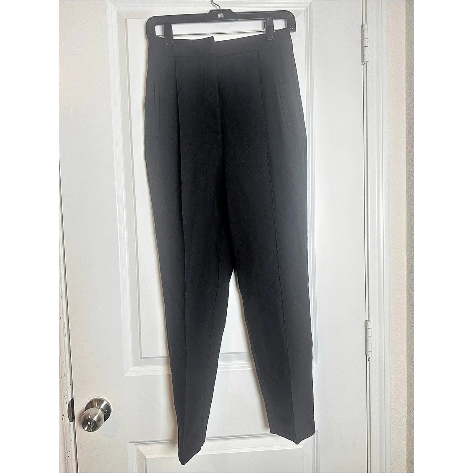 NEW Zara Straight Leg Pants in Black Size Small